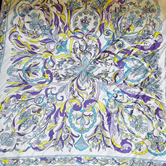 Emilio Pucci Vintage Heavy Silk Scarf - Picture 4 of 7